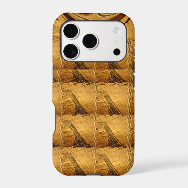Infinity Golden Giraffe Animal Motif Art Print Case-Mate iPhone Case (Back)