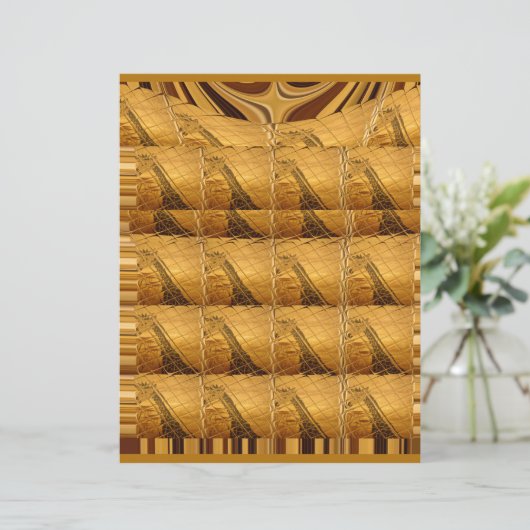 Infinity Golden Giraffe Animal Print design  (Standing Front)