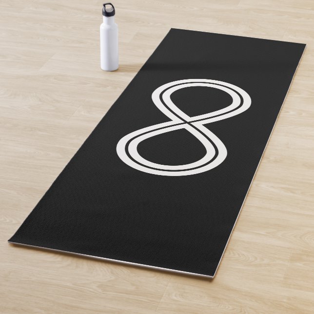 Infinity Harmony Black & White Yoga Mat (In Situ)