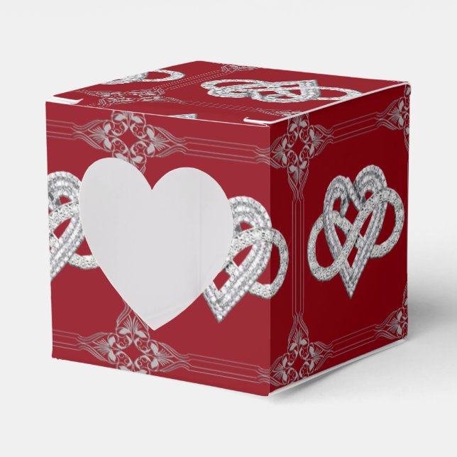 Infinity Heart Favor Box (Front Side)