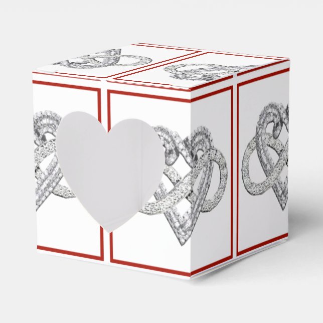 Infinity Heart Favor Box (Front Side)