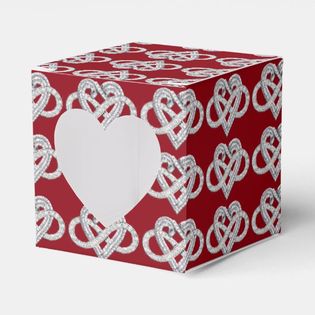Infinity Heart Favor Box (Front Side)