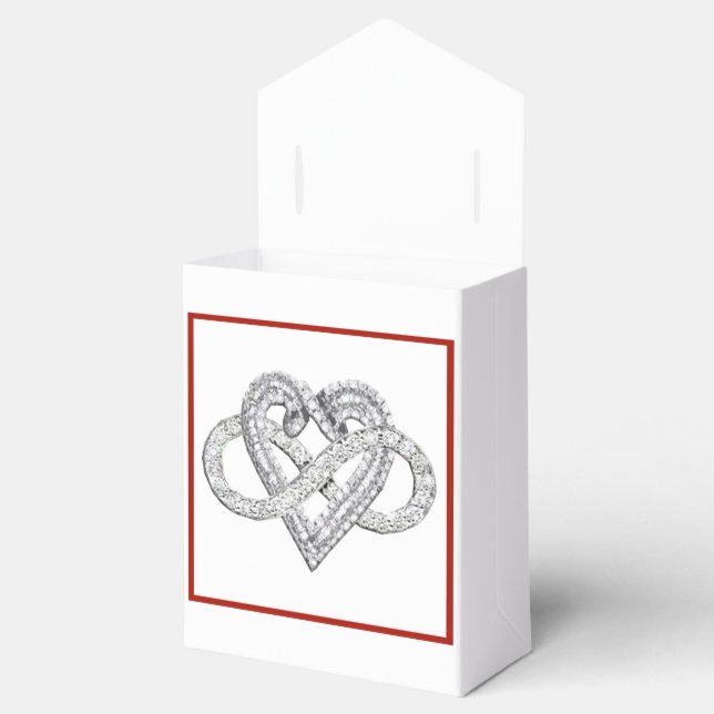 Infinity Heart Favor Box (Opened)