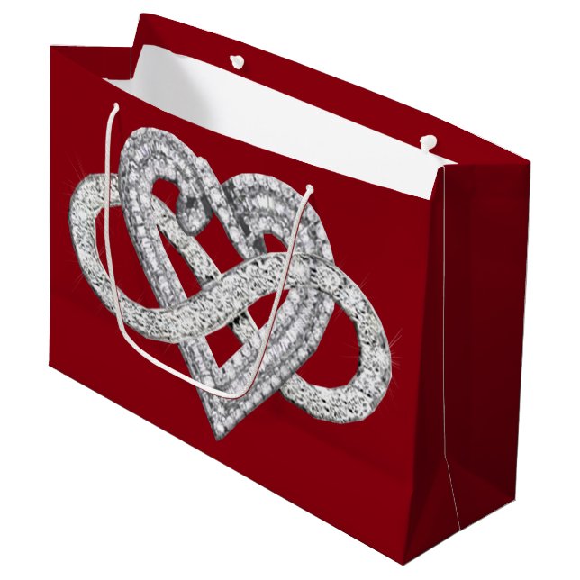 Infinity Heart Gift Bag (Front Angled)