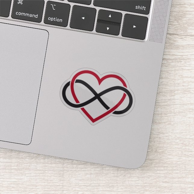 Infinity heart, love forever sticker (Detail)