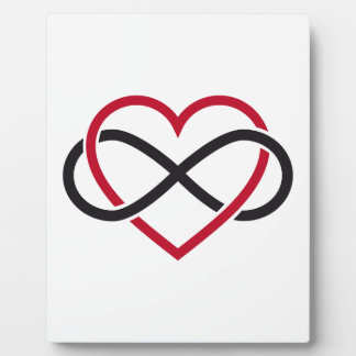 Infinity heart, never ending love plaque
