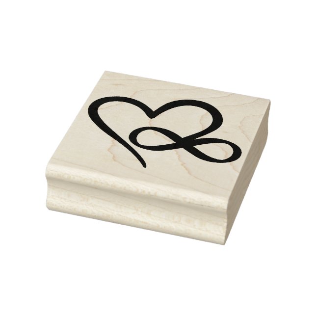 Infinity Heart Rubber Stamp (Stamp)