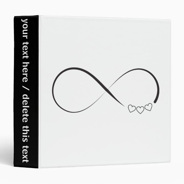 Infinity hearts symbol binder (Front/Spine)