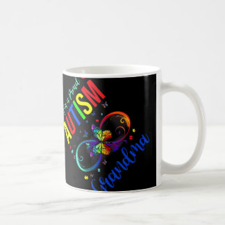 Infinity Im A Proud Grandma Autism Awareness Butte Coffee Mug
