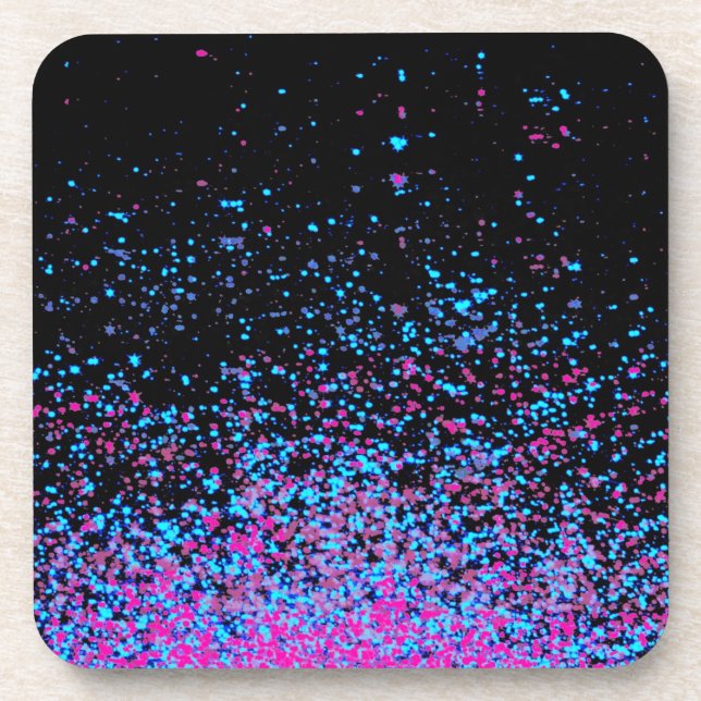 infinity in purple and blue drink coaster (Front)