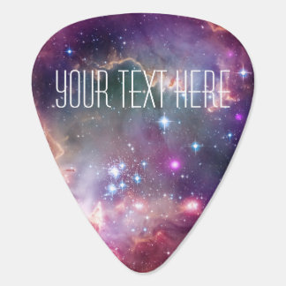 Infinity loop and galaxy space hipster custom guitar pick