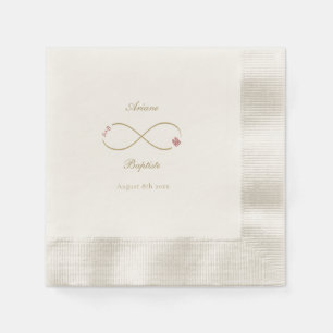 Infinity Love Double Happiness Chinese Wedding Napkins
