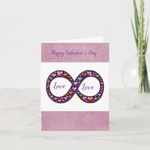Infinity Love Emojis Valentines Day Card