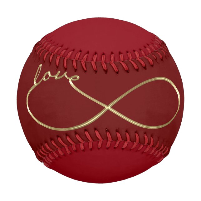 Infinity Love Lemniscate gold + your backgr. Baseball (Front)