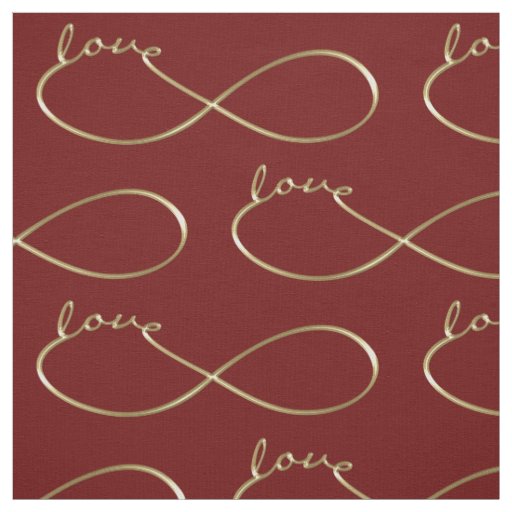 Infinity Love Lemniscate gold + your backgr. Fabric