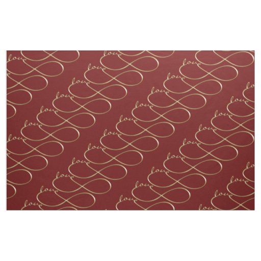 Infinity Love Lemniscate gold + your backgr. Fabric