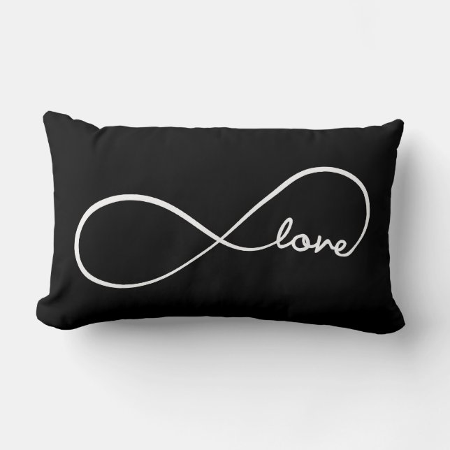 Infinity Love Lumbar Pillow (Front)