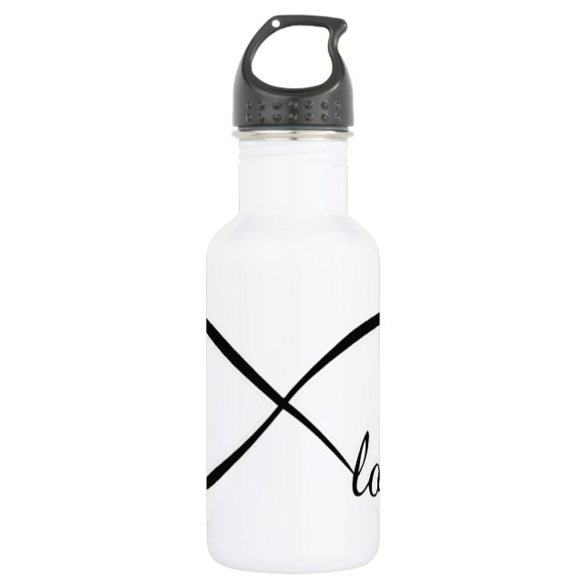Infinity Love Stainless Steel Water Bottle (Front)