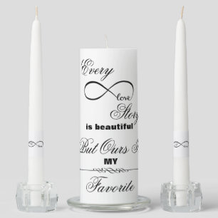Infinity Love Unity Candle Set