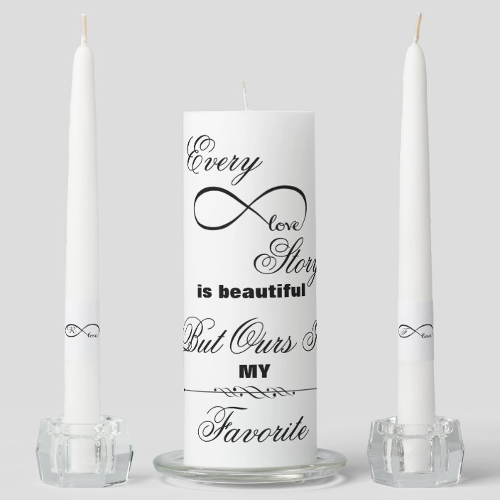 Infinity Love Unity Candle Set