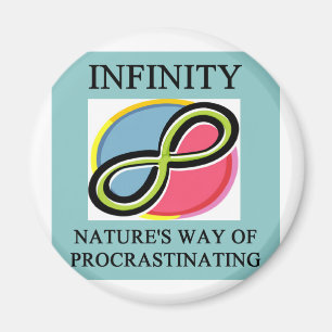 INFINITY math joke Magnet