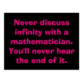 Infinity Math Postcards