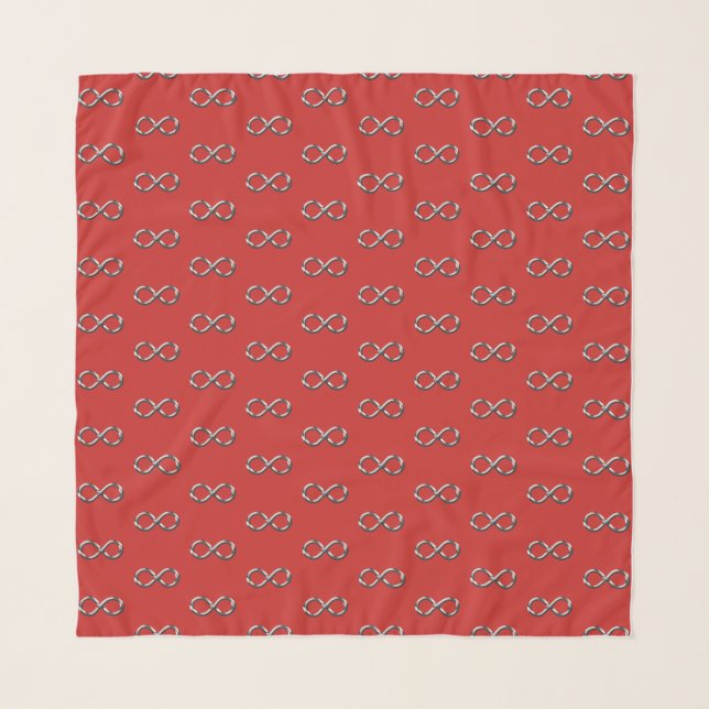 Infinity Medium Square Kerchief Chiffon Scarf (Front)