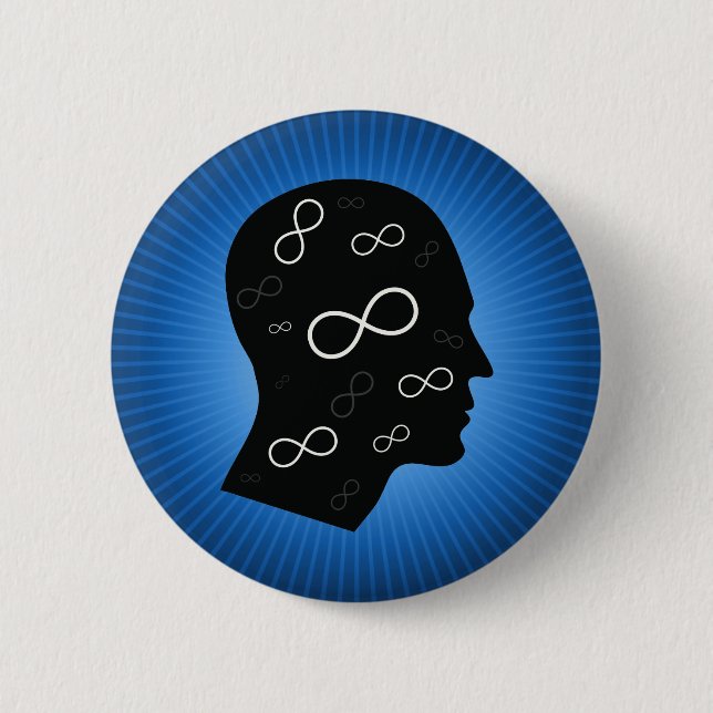 Infinity Mind | Geek Pinback Button (Front)