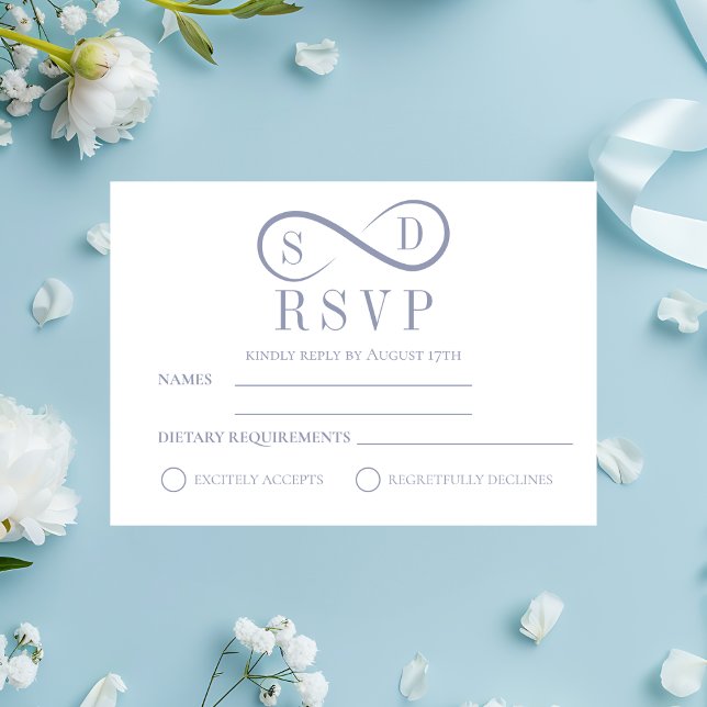 Infinity Minimalist Powder Blue RSVP (Infinity Minimalist Powder Blue RSVP
)