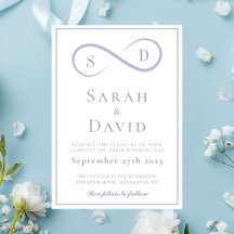 Infinity Minimalist Powder Blue Wedding