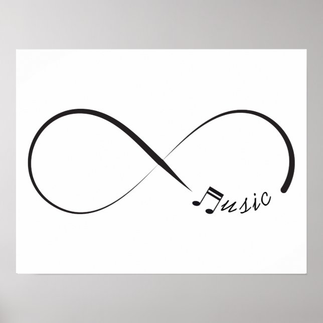 Infinity music symbol poster (Front)