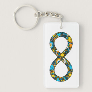 Infinity Neurodiverse AroAce Pride Limitless Keychain