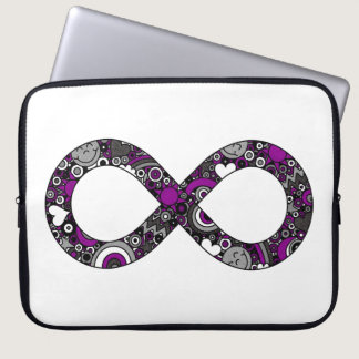 Infinity Neurodiverse Doodle Ace Asexual Pride Laptop Sleeve