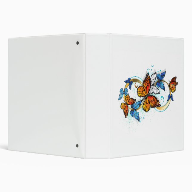 Infinity of Monarch Butterflies 3 Ring Binder (Background)