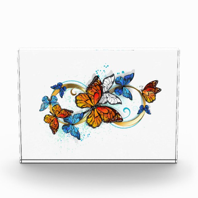 Infinity of Monarch Butterflies Acrylic Award (Front)