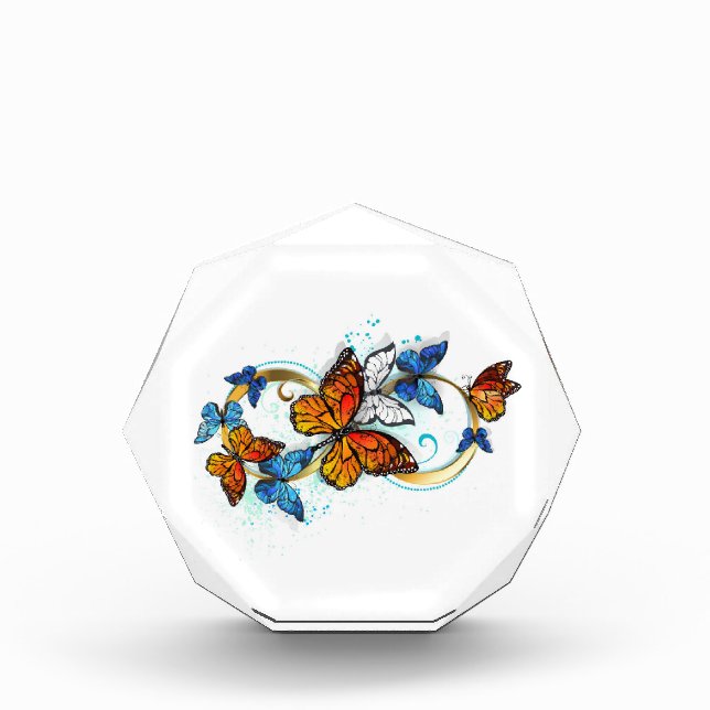 Infinity of Monarch Butterflies Acrylic Award (Front)