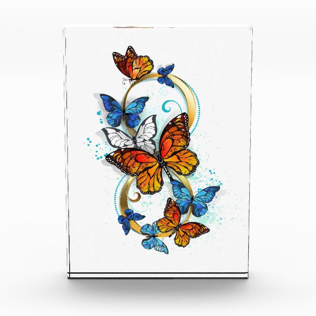 Infinity of Monarch Butterflies Acrylic Award (Front)