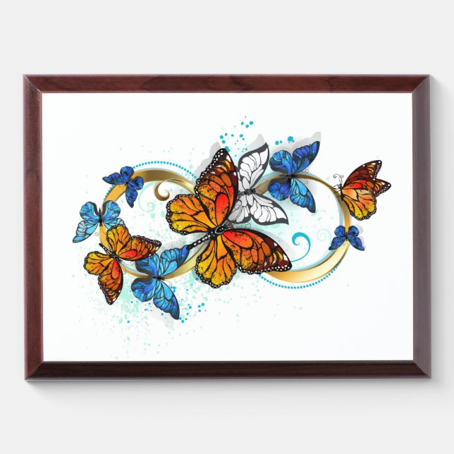 Infinity of Monarch Butterflies Award Plaque (Horizontal)