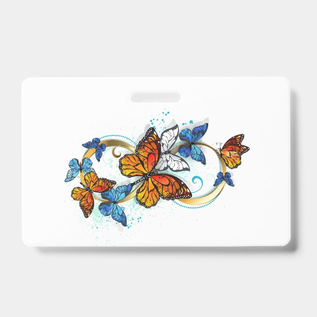 Infinity of Monarch Butterflies Badge (Front)