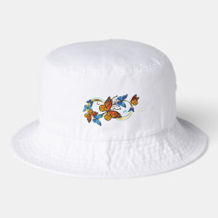 Infinity of Monarch Butterflies Bucket Hat