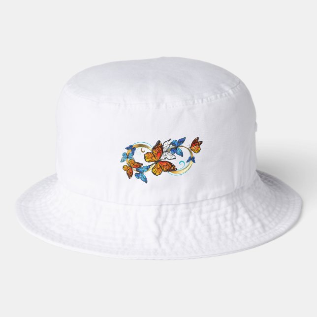 Infinity of Monarch Butterflies Bucket Hat (Front)
