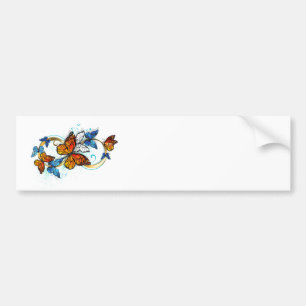 Infinity of Monarch Butterflies Bumper Sticker