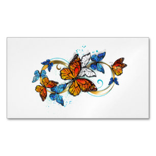 Infinity of Monarch Butterflies Business Card Magnet
