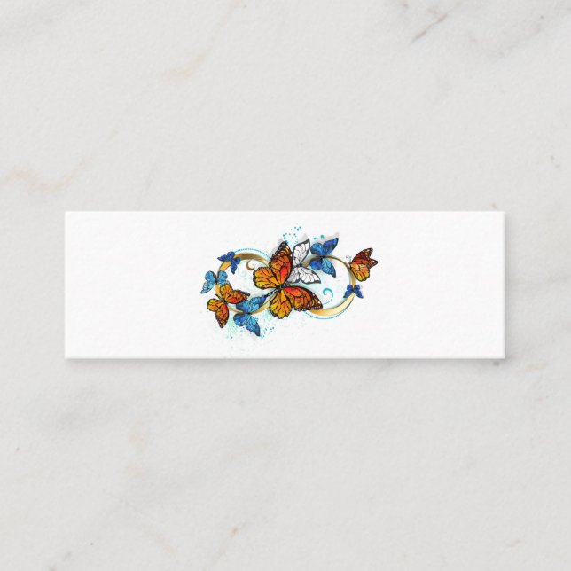 Infinity of Monarch Butterflies Calling Card (Front)