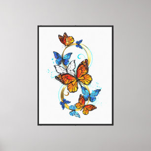 Infinity of Monarch Butterflies Canvas Print