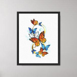 Infinity of Monarch Butterflies Canvas Print