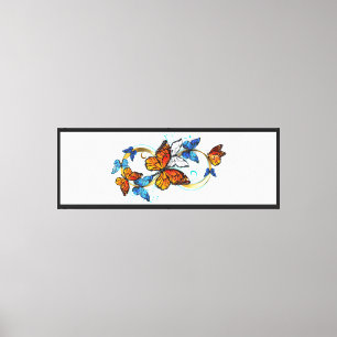 Infinity of Monarch Butterflies Canvas Print