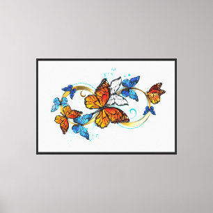 Infinity of Monarch Butterflies Canvas Print