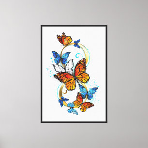 Infinity of Monarch Butterflies Canvas Print