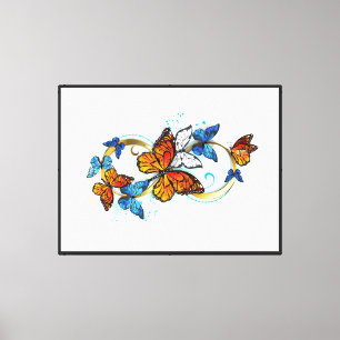 Infinity of Monarch Butterflies Canvas Print